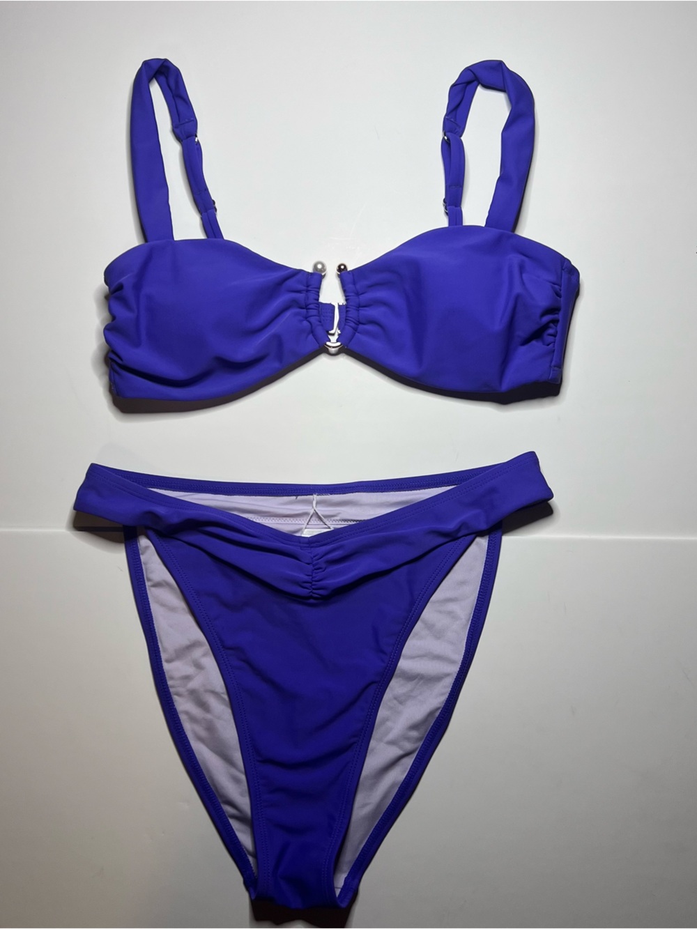 Cupshe Vibrant Purple Bikini Set